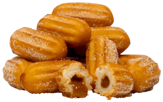 Pre-fried filled churros for wholesale foodservice
